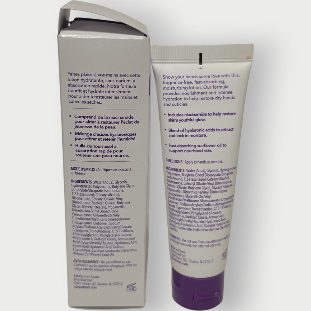 New ColorStreet Hand Lotion - Lightweight And Fragrance Free 1.69 oz SHIPS FREE - Picture 2 of 3